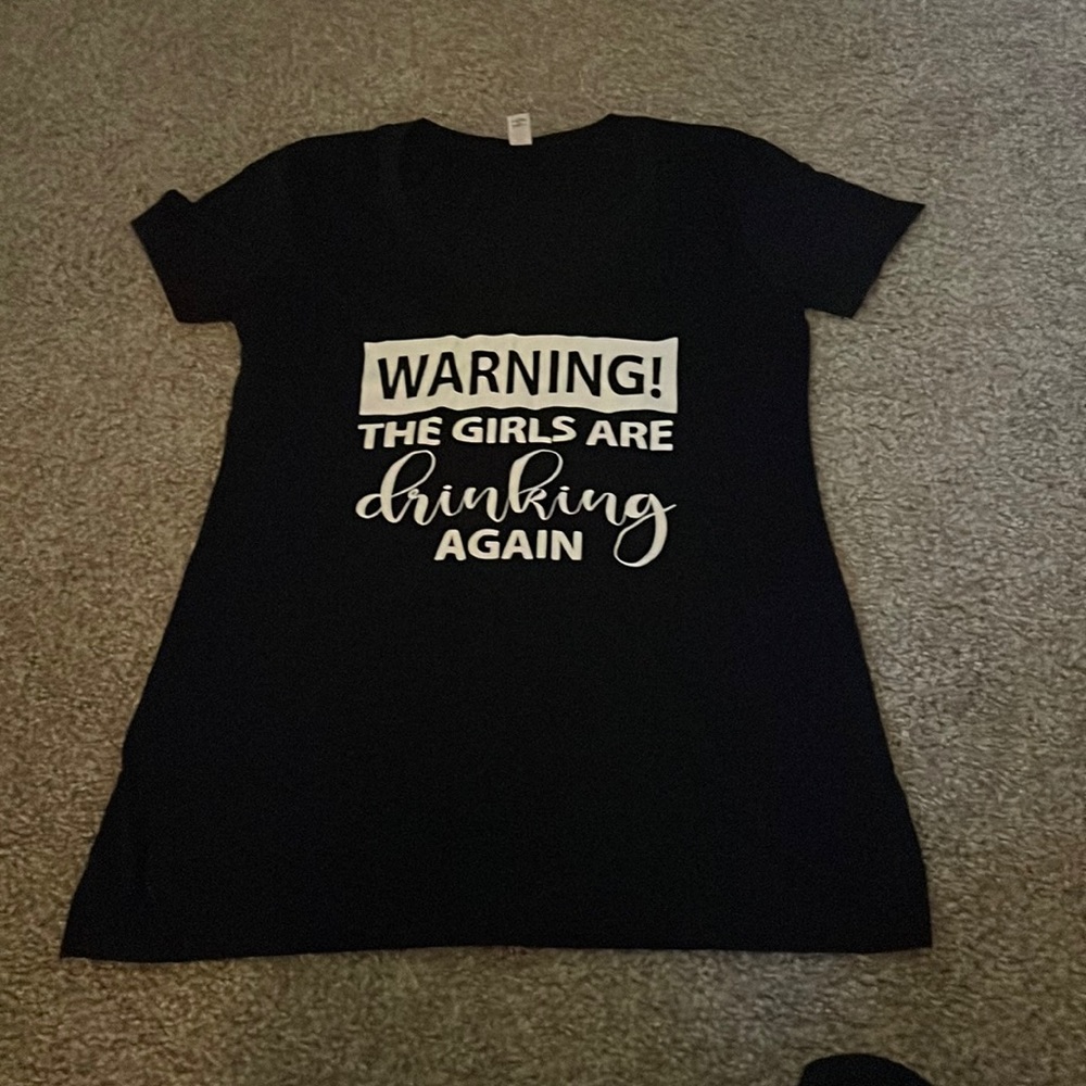 Warning! The Girls Are Drinking Again V-Neck